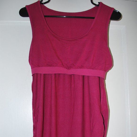 Athleta Tank, Built-in Shelf Bra, Burgundy - Picture 5 of 8